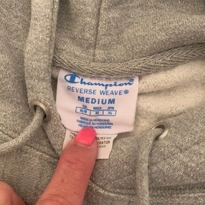 Champion Tops - Champion Women Hoodie Grey Champion Tops - Champion Women Hoodie Grey